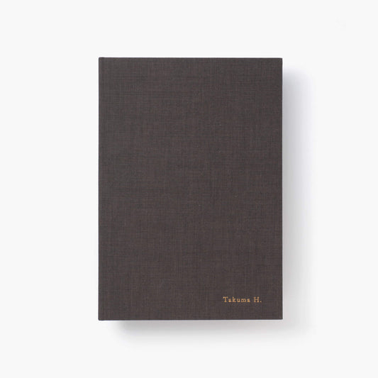 Foil stamped notebook - A5 notebook/Grey