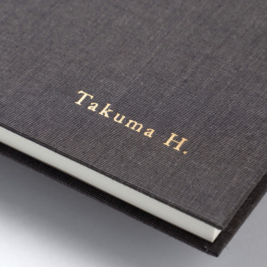 Foil stamped notebook - A5 notebook/Grey