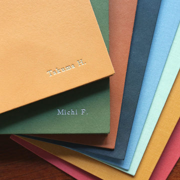 B6 notebook - Blockcloth / Green