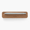 The pen - Aluminium silver natural spun
